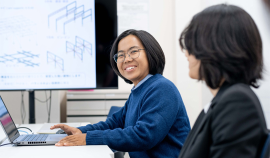 インターンシップの働く様子